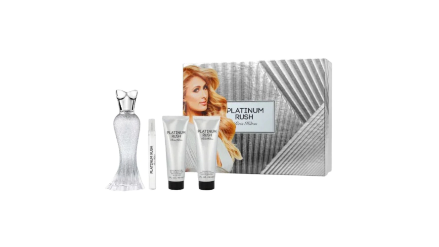 ESTUCHE PARIS HILTON PLATINUM RUSH M (4 PIEZAS)
