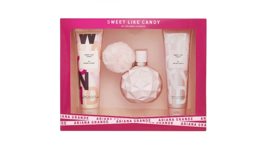 ESTUCHE ARIANA GRANDE SWEET LIKE CANDY M (3 PIEZAS)