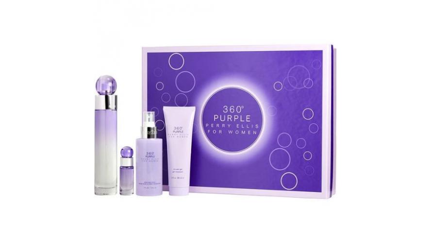 ESTUCHE PERRY ELLIS 360 PURPLE M (4 PIEZAS)